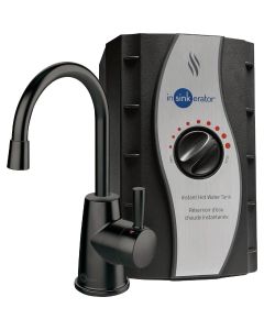 InSinkErator HOT250 1-Handle Matte Black Faucet Instant Hot Water Dispenser System with 2/3 Gal. Stainless Steel Tank