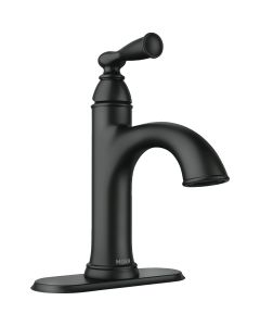 Moen Banbury Matte Black 1-Handle High Arc Bathroom Faucet