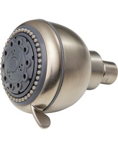 Whedon Champagne Massage 5-Spray 2.5 GPM Fixed Showerhead, Brushed Nickel