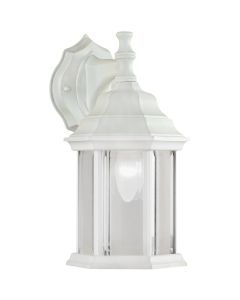 Home Impressions White Incandescent Type A Outdoor Wall Light Fixture