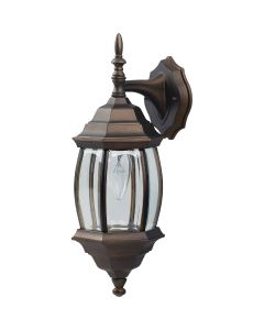 Home Impressions Oil Rubbed Bronze Incandescent Type A or B Outdoor Wall Light Fixture (2-Pack)