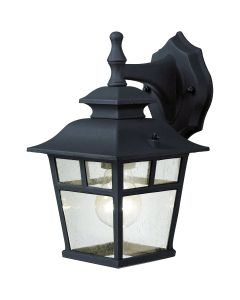 Home Impressions Fieldhouse Black Outdoor Wall Light Fixture, (2-Pack)