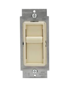 Leviton Decora Incandescent/Halogen/LED/CFL Ivory Slide Dimmer Switch