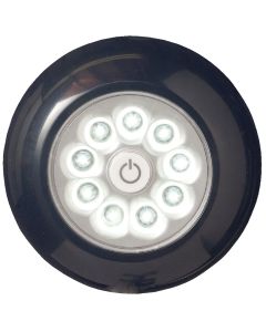 Light It 9-Bulb Black LED Battery Tap Light