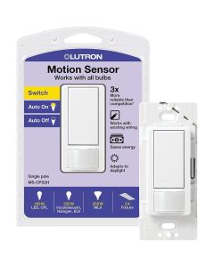 Lutron Maestro White 900 Sq. Ft. Coverage 180 Deg. Detection Single-Pole Occupancy Sensor Switch