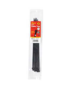 Do it 11 In. x 0.189 In. Black Molded Nylon Weather Resistant Cable Tie (10-Pack)
