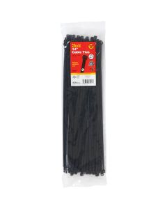 Do it 14 In. x 0.189 In. Black Molded Nylon Weather Resistant Cable Tie (100-Pack)