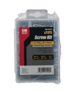 Gb Flat Head Elec Screw Rep Kit