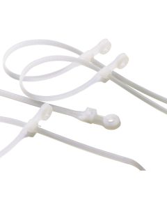 Gardner Bender 8 In. x 0.17 In. Natural Color Nylon Mounting Cable Tie (20-Pack)