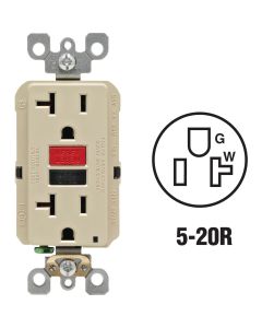 20a Gfci Grd5-20r Outlet Ivory