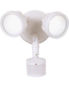 All-Pro White Motion Sensing Dusk To Dawn LED Floodlight Fixture