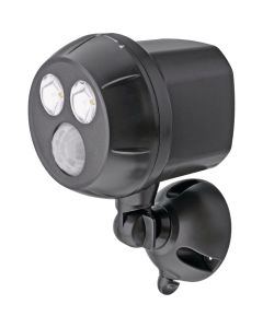 Mr. Beams UltraBright 300-Lumen Brown Motion Sensing/Dusk-To-Dawn Spotlight Outdoor Battery Operated LED Light Fixture