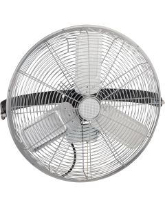 Best Comfort 20 In. 3-Speed Silver Industrial Wall-Mount Fan