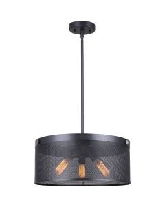 Home Impressions Rey 3-Bulb Graphite Chandelier