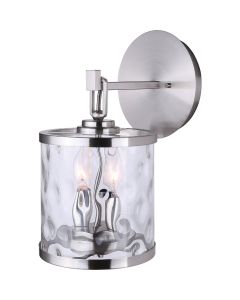 Home Impressions Cala 2-Bulb Brushed Nickel Wall Light Fixture