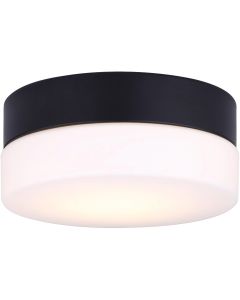 Canarm Jax 7-1/8 In. Black LED Flush Mount Light Fixture