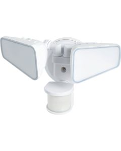 White Motion Sensing Dusk To Dawn LED Floodlight Fixture