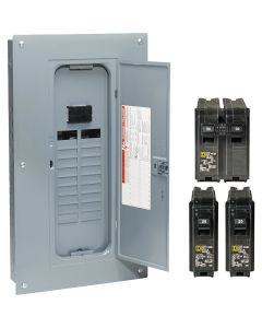 Square D Homeline 100A 20-Space 40-Circuit Indoor Main Breaker Plug-on Neutral Load Center Remodeler Pack