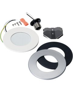 Liteline Trenz ThinLED 4 In. New Construction/Remodel IC Rated 4000K Multi-Trim Recessed Light Kit