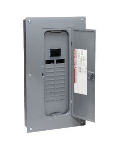 Square D Homeline 100A 20-Space 40-Circuit Indoor Main Breaker Plug-on Neutral Load Center