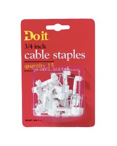 Do it 3/4 In. Plastic Cable Staple (15-Pack)