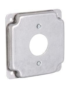 Raco 1-13/32 In. Receptacle 4 In. x 4 In. Square Device Cover