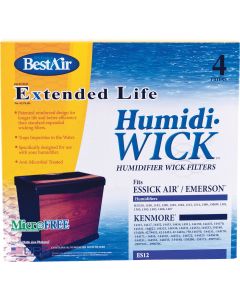 BestAir Extended Life Humidi-Wick ES12 Humidifier Wick Filter (4-Pack)