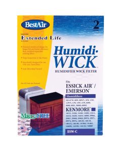 BestAir Extended Life Humidi-Wick ESW Humidifier Wick Filter (2-Pack)