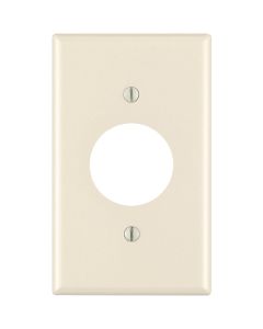 Leviton 1-Gang Smooth Plastic Single Outlet Wall Plate, Light Almond