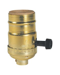 Westinghouse Turn-Knob Medium Base Brass Lamp Socket