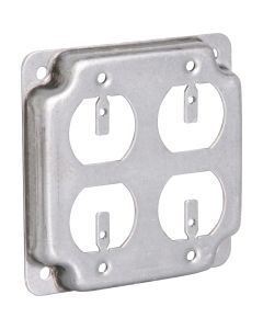 4" Sq 4-outlet Box Cover
