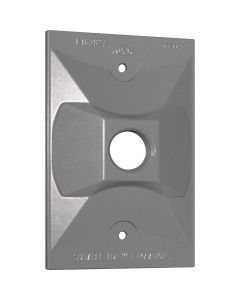 Southwire Single Gang Weatherproof 1-Hole Gray Rectangular Cover