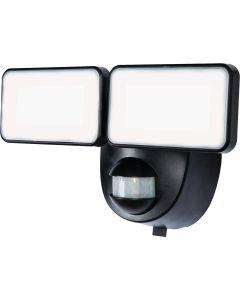 Heath Zenith Black 400 Lm. LED Motion Sensing/Dusk-To-Dawn Battery Operated Security Light Fixture