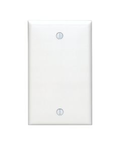 Leviton 1-Gang Standard Nylon Blank Wall Plate, White