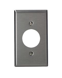 Leviton 1-Gang Stainless Steel Single Outlet Wall Plate