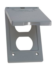 Southwire Single Gang Gray Vertical Weatherproof Duplex Cover