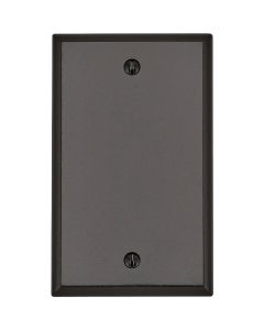 Leviton 1-Gang Standard Thermoset Blank Wall Plate, Brown