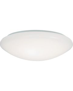 Metalux 9 In. White LED Flush Mount Ceiling Light Fixture with Selectable Color Temperature