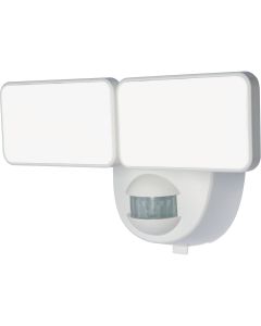 Heath Zenith White 400 Lm. LED Motion Sensing/Dusk-To-Dawn Battery Operated Security Light Fixture