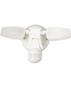 Halo Selectable Color Temperature White Motion Sensing LED Twin Head Floodlight Fixture