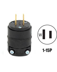 15a 125v 2-wire 2-pole Plug