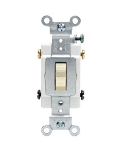 Leviton Toggle Ivory 20A Grounded Quiet Double Pole Switch