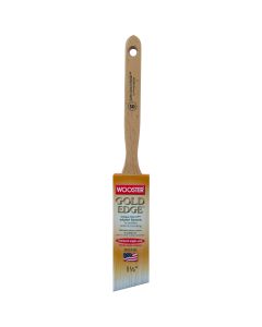 1-1/2" Wooster 5236 Gold Edge Semioval Angle Sash Paint Brush