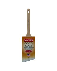 3" Wooster 5236 Gold Edge Semioval Angle Sash Paint Brush
