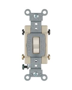 Leviton Commercial 15A Light Almond Grounded Quiet 4-Way Switch