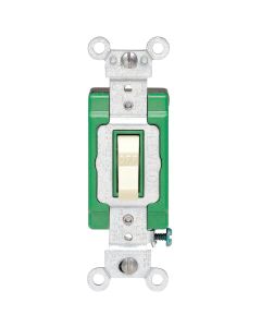Leviton Toggle Ivory 30A Grounded Quiet Double Pole Switch