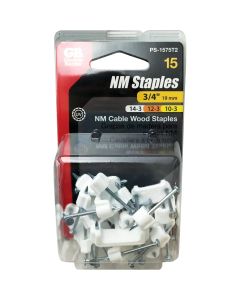 Gardner Bender 1/2 In. UV-Resistant Polyethylene White Coaxial Staple (15-Count)