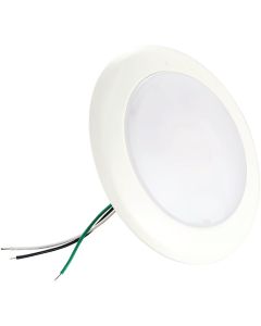 6 In. Retrofit IC Rated White LED DOB CCT Selectable Surface Mount Downlight, 1100 Lm.