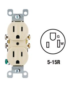 Do it 15A Ivory Residential Grade 5-15R Duplex Outlet