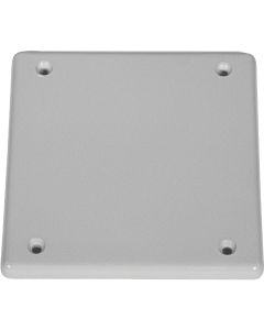 IPEX Kraloy 2-Gang 4.75 In. Square Blank Cover Plate